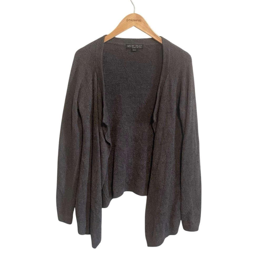 Barefoot Dreams Bamboo Chic Lite Gray Waterfall Cozycore Cardigan 433 XS/S
